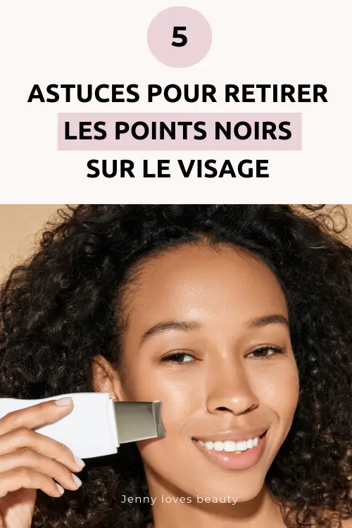 Femme qui veut traiter les points noirs sur son visage 